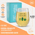 Funny Wine Glass Gift- 17 Oz Stemless Wine Glass (What The Fucculent)...