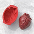 2024 New Extra Large Heart Silicone Mold - 3D Realistic Heart Halloween Silicone Molds with Support Base for Cakes, Breakable Chocolate, Jelly, Pu...
