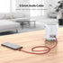 MOSWAG 1.64FT/0.5M 3.5mm Audio Aux Jack Cable to 3.5mm Aux Cable Male to Male Aux Cord Nylon Braided Stereo Jack Cord for Phones,Headphones,Speake...
