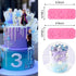 Rainmae 6 Pcs Christmas Snowflake Cake Silicone Fondant Molds, 3D Snowflake Winter Frozen Party Cupcake Topper Decorating Tools, Silicone Chocolat...