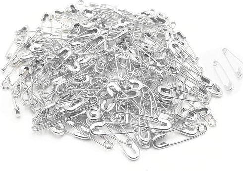1,000Pcs Nickel-Plated Small Safety pins, 19mm Small Metal Sewing Clothing Accessories Decorative Fixed Safety pins (Silver)...