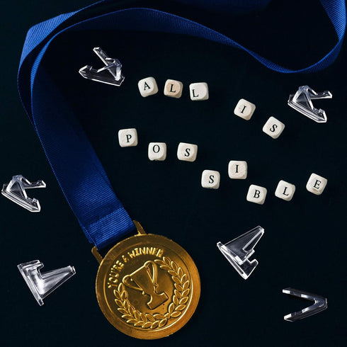 Jetec Coin Stand Mini Acrylic Easel Stands Coin Display Easel Holder for Displaying Coins Pocket Watches Capsules Challenge Medals, 1.4 Inch Tall ...