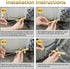WADEO Valve Core Remover Installer Tool with Dual Size SAE 1/4 & 5/16 Port, 4 Valve Cores with Teflon Seal, Compatible with R22 R12 R407 R410 R404...