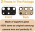 2pcs Rear Camera Glass Lens Replacement with Adhesive & Repair Toolkit & Back Camera Cover for Samsung S20 Plus...