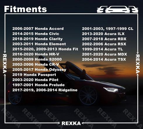 Rexka 30pcs Fender Liner Splash Shield Wheelhouse Liner Screw Phillips Truss Head Sems Compatible with Honda Acura BMW 90114-SE0-000 Accord ILX RD...