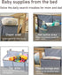 Hanging Diaper Caddy Organizer Sturdy with Hoop and Durable Baby Organizer –Diaper Stacker for Changing Table, Crib, Playard or Wall-GREY...