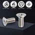 4 PCS Car Brake Disc Rotor Fixing Screws, Stainless Steel High Temperature Resistant Cross-Slotted Screws, Replacement OEM Number 93600-06014-0H A...