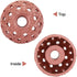 Tire Buffing Wheel,38mm 70 Grid Tungsten Alloy Tire Grinding Head Coarse Grit Buffing Wheel with Linking Rod...