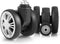 Zoofen Luggage Replacement Wheels 2 pcs Suitcase Replacement Wheels Wear-Resistant Luggage Wheels for Most Suitcase Repair...