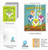 PoyBux Design,Baby Shark Art Poster Drucke, Set von 6 (ungerahmt) (20.3x25.4 cm), Kinderzimmer-Wandkunst-Dekoration, Kinderzimmer Heimdekoration.,...