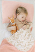 Konssy Muslin Baby Blankets for Girls, 100% Cotton Crib Blanket for Baby Infant Toddler, Super Soft and Lightweight Nursery Blankets 40"x36" (Pink...
