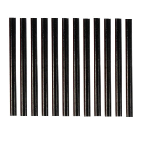 HUIHUIBAO 12 PCS Colored Hot Glue Sticks, Mini Hot Melt Adhesive Glue Stick for DIY Art Craft, 7 x 100mm, Black...