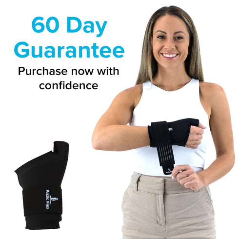 Arctic Flex Wrist Ice Pack Wrap - Extra Strength Hot & Cold Therapy - Reusable Hand & Thumb Freeze Sleeve - FSA/HSA Approved for Arthritis, Carpal...