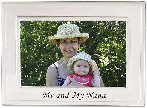 Lawrence Frames Sentiments Collection, Brushed Metal 4 by 6 Me and My Nana Picture Frame,Silver...
