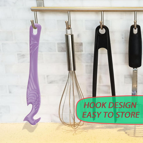Oven Rack Push Pull Tool 2-Pack oven rack puller push pull stick tool(11 Inch), oven rack pullers with longer handle suitable for oven, toaster ov...