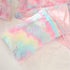 Plush Standard/Queen Pillowcase 2 Pack Rainbow Tie Dye Super Soft Fluffy Faux Fur Shaggy Pillow Cases/Covers Girls Cute Decorative Throw Pillow Sh...