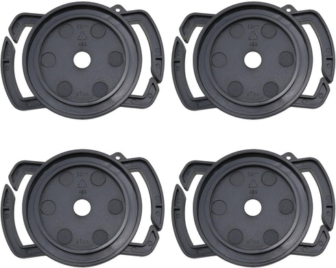 Haidong Camera Lens Cap Holder Cap Buckles Black Camera Lens Cap Cover Buckles for 67mm 58mm 52mm Lens Cap Size-4PCS...