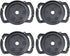 Haidong Camera Lens Cap Holder Cap Buckles Black Camera Lens Cap Cover Buckles for 67mm 58mm 52mm Lens Cap Size-4PCS...