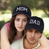 Mom and Dad Hats Adjustable Embroidered Baseball Cap for Couples Parents Fathers Black...