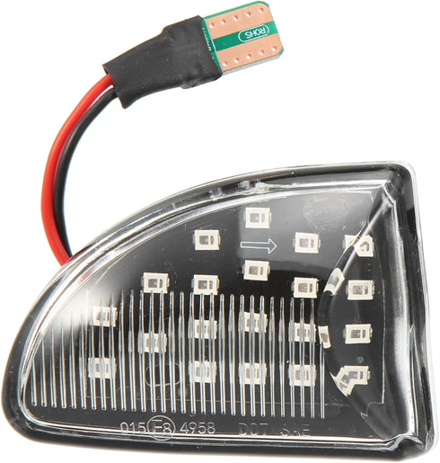 X AUTOHAUX 1 Pair Car Markers Accessories Side Marker Lights Turn Signal Light Assembly 4519067700C40A A4519067700C40A for Smart Fortwo 2008-2016 ...