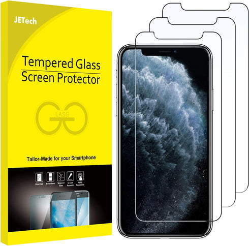 JETech Screen Protector for iPhone 11 Pro Max and iPhone Xs Max 6.5-Inch, Tempered Glass Film, 3-Pack...