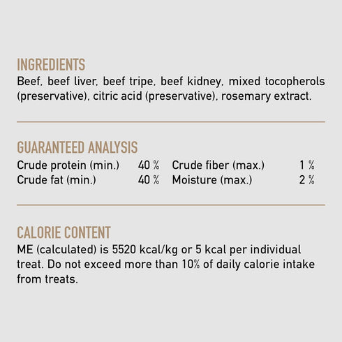 ORIJEN® Freeze Dried Dog Treats, Grain Free, High Protein, Raw Animal Ingredients, Ranch-Raised Beef, 3.25oz...