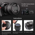 67mm Camera Lens Cap Draduo Camera Lens Cover Snap-On Center Pinch Compatible with Nikon Canon Sony Camera...