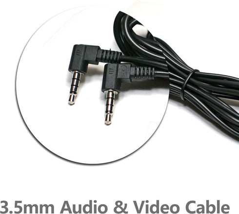 EDO Tech 10 feet Long 3.5mm AV Cable Compatible for Philips Wonnie Dual Screen Portable DVD Player Screen-to-Screen...