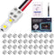 40 PCS 2-Pin 8mm Solderless Led Strip Connectors, Reliable Led Light Strip Connectors Screw Down 8mm Tape to Wire, Easy-to-Install Led Connector, ...