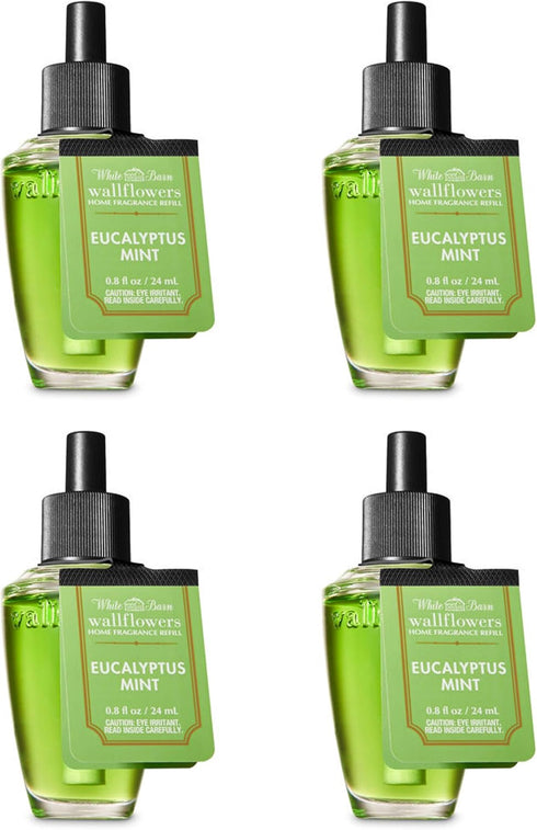 Bath & Body Works Eucalyptus Mint Fragrance Bulb- Bundle of 4...