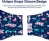CuteBone Washable Dog Diapers Male with Snaps Reusable Doggie Belly Band for Male Dogs Wraps 3pcs a Pack KDM06M...
