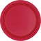 Ruby Red Solid Round Dessert Paper Plates - 7" (Pack of 8) - Vibrant Party Plates for Appetizing Treats - Perfect for Birthdays & Events...