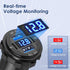 ?Upgraded Version? 78W 12V USB Outlet Qidoe 4 Port Dual 30W PD & Dual Quick Charge 3.0 Aluminum USB 12V Charger Socket with Voltmeter USB C to USB...