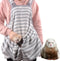 Ferret Sling Carrier - Fleece Small Pet Carrier Bag Soft Breathable Hands Free Shoulder Front Chest Apron Bonding Pouch Accompany Carrier for Smal...
