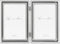 Lawrence Frames Hinged Double (Vertical) Metal Picture Frame Silver-Plate with Delicate Beading, 4 by 6-Inch...