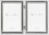 Lawrence Frames Hinged Double (Vertical) Metal Picture Frame Silver-Plate with Delicate Beading, 4 by 6-Inch...