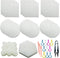 Allazone 52 PCS Mesh Plastic Canvas Sheets 4 Shapes Plastic Canvas for DIY Crafts Embroidery Cross Stitch, Acrylic Yarn Crafting, Knit and Crochet...