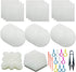 Allazone 52 PCS Mesh Plastic Canvas Sheets 4 Shapes Plastic Canvas for DIY Crafts Embroidery Cross Stitch, Acrylic Yarn Crafting, Knit and Crochet...