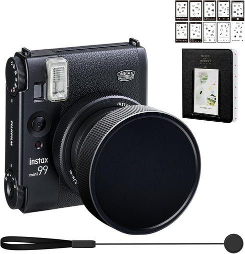 Lens Cap for Fujifilm Instax Mini 99 Instant Camera, Mini Accessories for Fuji Instax Mini 99 Lens Cap, Mini Photo Album, Photo Border Stickers (N...