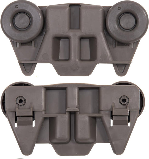 YMDparts 2 Pack Black Dishwasher Lower Rack Wheels for Whirlpool, KitchenAid, Maytag, Kenmore - W10195416, W10195416V, AP5983730, W10105417, PS117...