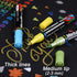 Dyvicl Metallic Marker Pens, Metallic Paint Markers Medium Tip Paint Pens for Rock Painting, Black Paper, Card Making, Scrapbooking Crafts, DIY Ph...