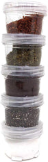 Paylak Storage Containers Stackable Interlocking Detachable 5 For Beads Crafts Medicine Small Items 2" Round...