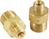 Forney 86152 Oxygen Acetylene Brass Fitting, Oxygen and Acetylene Hose Couplers, Adapters A to B Oxygen and Acetylene, Carded Pair...