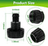8 Pcs 3/4 in. Female Pipe Thread to 1/2 in. Drip Tubing Adapter, 3/4 Inch Faucet PVC Adapter Connect 3/4" FHT Faucet for 1/2" Drip Line, 3/4" to 1...
