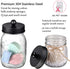 Mason Jar Bathroom Accessories Lids Set(4pcs) - Jars Not Included - Soap Dispenser,Toothbrush Holder, Apothecary Jars Lids for Regular Mouth Mason...