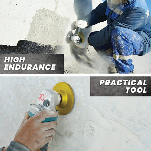 Concrete Grinding Wheel 4 inch for Angle Grinder - Diamond Cup Wheel for Grinding Concrete, Cement, Masonry Stones, Granite, Marble - 24 Segment T...