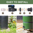 Rain Barrel Spigot Kit 3/4 Rain Barrel Diverter Kit Rainwater Collection System Rain Gutter Diverter Rain Barrel Hose Water Spigot Rain Catchment ...