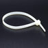 THE CIMPLE CO 7 inch White Nylon Zip Ties (Wire, Cable Ties) - Strong - Indoor and Outdoor Rated - Screw Mounting Hole, 100 Pack...
