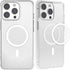 metisinno Magnetic Base Compatible with PopSocket Phone Grips and iPhone MagSafe Cases, Clear & White...