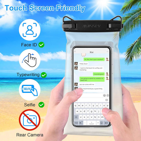 Large Capacity Waterproof Phone Pouch Floating, Waterproof Bag Case for iPhone 15 14 Pro Max 13 12 11 X XR 8 Plus Samsung Up to 6.9'', IPX8 Water ...